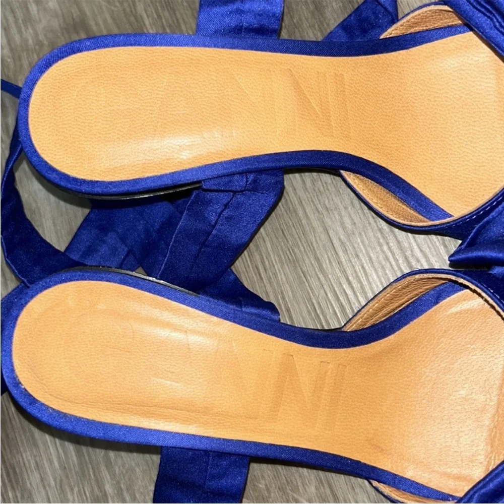 Ganni Bow Ankle Tie Sandal